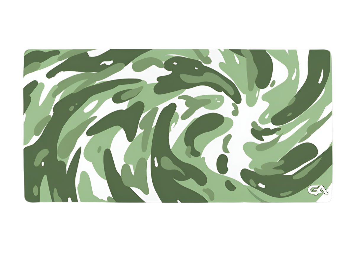 Green Swirl Mouse Pad