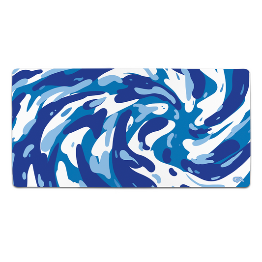 Blue Arctic Swirl Mouse Pad