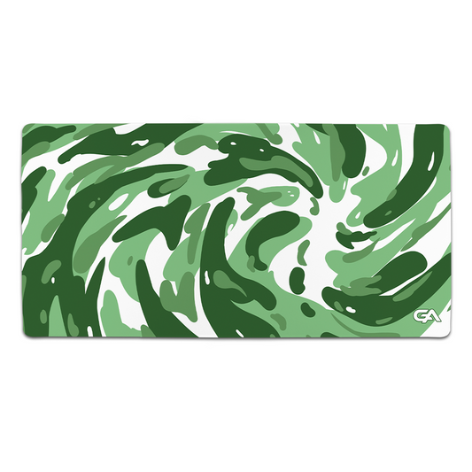 Green Swirl Mouse Pad