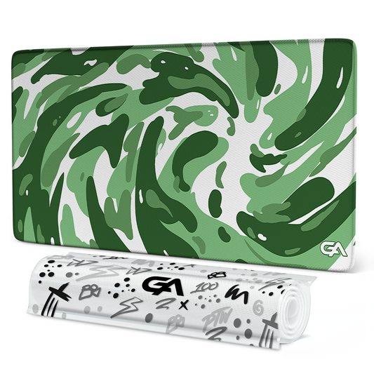 Green Swirl Mouse Pad